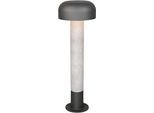 TRIO LEUCHTEN Außen-Stehlampe "FRASER, Outdoor Stehleuchte Höhe 54cm, exkl 1x E27 max 10W, IP54", grau, 1, Ø 19cm H: 54cm, 1 Stk., Leuchten, Wegeleuchte Garten Terrasse, Ø 19cm Höhe 54cm, Leuchtmittel wechselbar, Außen-Stehlampe