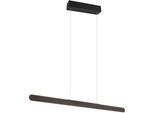 TRIO LEUCHTEN LED Pendelleuchte "HELIOS, bis 150 cm höhenverstellbare LED Hängelampe 28W 3300 Lumen", schwarz (schwarz matt), 1, H: 150cm, 1 Stk., Leuchten, CCT warmweiß-kaltweiß 2700-6500K, dimmbar Touch Sensor, up+down light, LED Pendelleuchte