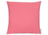 Dekokissen APELT "3800", pink (pink, unifarben), B:65cm H:7cm L:65cm, Baumwolle, Polyester, Dekokissen_Sitzkissen_Kissenhüllen, Dekokissen, Statement-Reißverschluss