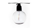 LUXFORM LED-Lichterkette "Luxform Solar Samos", transparent, Flammen 1 Stk., Gesamtlänge 3,8m, Lichterketten, LED-Lichterkette, Solarenergie, IP44, LED-Lichterkette