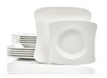 Tafelservice RETSCH ARZBERG "Geschirr-Set SANDY", weiß, 12 Stk., Porzellan, Geschirr-Sets, Tafelservice, Teller Set, weiß, Made in Germany, 12 Teile, für 6 Personen