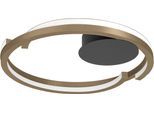 EGLO LED Deckenleuchte "MEZZOMONTE Deckenlampe - Alu, Stahl - LED;LED - 1X20W;1X20W - IP20", bronze, schwarz, 2, Ø 48cm H: 5cm, 1 Stk., Leuchten, Wohzimmerlampe, Esszimmerlampe, Flur, Schlafzimmer, H5 x Ø48 cm, LED Deckenleuchte