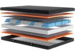 Taschenfederkernmatratze OTTO HOME "Black Diamond Comfort, Matratze 90x200, 140x200 cm & weitere Größen" Gr. 4, schwarz, B:100cm H:20cm L:200cm, Bezug: 100% Polyester. Steppfüllung: 100% Polyester, Matratzen, Taschenfederkernmatratze, 7-Zonen, H2 / H3 / H4, ergonomisch, atmungsaktiv