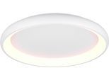 TRIO LEUCHTEN LED Deckenleuchte "CARDONA, runde LED Deckenlampe Büro, Ø 75cm, 6900 Lumen 59W, dimmbar", weiß (weiß matt), 1, Ø 75cm H: 9,5cm, 1 Stk., Leuchten, CCT - Lichtfarbe einstellbar 2300/3000/4000K, auch Wandmontage möglich, LED Deckenleuchte