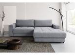 Ecksofa WERK2 "Indiana inkl. Bettfunktion & Bettkasten, bequem, Breite 270cm, L-Form", hellgrau, B:270cm H:76cm T:182cm, 92% Polyester, 8% Nylon, Sofas, Ecksofa, Moderne, elegante Polsterecke, Komfortpolsterung und losen Kissen.