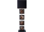 SALESFEVER Stehlampe "Treibholz", beige (natur, schwarz), 1, H: 163cm, 1 Stk., Leuchten, Schirm innen goldfarben, Stehlampe