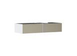 hansgrohe Xevolos E Waschtischunterschrank 54322390 1370x550x275mm, 2 Schubladen, rechts, mattweiß, bronze Struktur