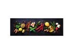 Euroart Glasbild, Mehrfarbig, Glas, Essen \u0026 Trinken, rechteckig, 98x33x1.40 cm, Fotografie, einfache und schnelle Anbringung, glänzend, Bilder und Zubehör, Wandbilder, Glasbilder