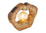 Globo Solarleuchte, Braun, Kunststoff, warmweiß, 8.5x25.5x30.5 cm, CE, mit Schalter, Lampen & Leuchten, Außenbeleuchtung, Solarleuchten