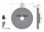 TEXTAR Bremsscheibe PRO+ 92301805 349mm 34mm für LAND ROVER JAGUAR