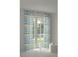 Vorhang WIRTH "Berlare", blau, B:131cm H:175cm, Jacquard, Baumwolle, Polyester, Gardinen