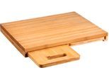 Schneidebrett KESPER "Bretter-Set, 3-tlg., aus Bambus, FSC", beige (natur), B:39cm H:3,8cm L:30cm, Bambus, Schneidebretter, Schneidebrett