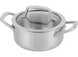Kochtopf NINJA "Ninja EverClad Suppentopf aus Edelstahl C902DE", silber (edelstahlfarben), H:12,5cm Ø:16cm, Töpfe, Kochtopf, Entwickelt für den Einsatz unter schwierigsten Kochbedingungen