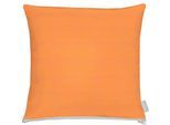 Dekokissen APELT "3800", orange (orange, unifarben), B:40cm L:40cm, Obermaterial: 75% Polyester, 25% Baumwolle, Dekokissen_Sitzkissen_Kissenhüllen, Statement-Reißverschluss