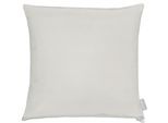 Dekokissen APELT "3800", grau (hellgrau, unifarben), B:40cm L:40cm, Obermaterial: 75% Polyester, 25% Baumwolle, Dekokissen_Sitzkissen_Kissenhüllen, Statement-Reißverschluss