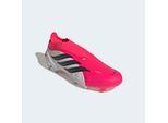 Fußballschuh ADIDAS PERFORMANCE "PREDATOR LEAGUE, FESTE BÖDEN, OHNE SCHNÜRUNG", Damen, Gr. 46, lucid rot, core schwarz, ftwr weiß, Synthetik, Textil, Schuhe Fußballschuh, Außensohle für Rasen und feste Böden
