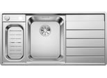 Küchenspüle BLANCO "AXIS III 6 S-IF", edelstahl seidenglanz, B:100cm, Edelstahl, Küchenspülen, Küchenspüle, mit Glasschneidebrett und Edelstahlschale