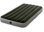 Luftbett INTEX "Dura-Beam DOWNY Airbed" Gr. 99, grau (grau, grün), Luftbetten, B/H/L: 99cm x 25cm x 191cm, Vinyl, Luftbett, B:99cm H:25cm L:191cm