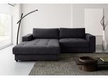 Ecksofa WERK2 "Indiana inkl. Bettfunktion & Bettkasten, bequem, Breite 270cm, L-Form", grau, B:270cm H:76cm T:182cm, 92% Polyester, 8% Nylon, Sofas, Ecksofa, Moderne, elegante Polsterecke, Komfortpolsterung und losen Kissen.