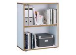 Bücherregal VCM "Holz Büro Regal Bücher Ordner Aktenregal Salia 2f", weiß, B:60cm T:33cm, Regale, Bücherregal