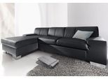 Ecksofa DOMO COLLECTION "Star, zeitlose Formensprache, elegante Optik, Breite 248cm, L-Form", schwarz, B:248cm H:74cm T:150cm, Softlux-Kunstleder;Primabelle-Microfaser;Struktur (90% Polyester und 10% Polyacryl), Sofas, Ecksofa, wahlweise mit Bettfunktion