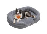 FEANDREA Hundebett, Hundekissen, abnehmbarer, waschbarer Bezug, rutschfest M-XL L