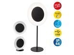 LED Solarleuchte NÄVE "Solan", weiß, B:11,8cm H:41,5cm L:20cm, Leuchten, LED Solarleuchte, 4in1 Akku-Solar-Tisch-Hängeleuchte, Touchschalter, USB, dimmbar