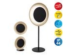 LED Solarleuchte NÄVE "Solan", beige, B:11,8cm H:41,5cm L:20cm, Leuchten, LED Solarleuchte, 4in1 Akku-Solar-Tisch-Hängeleuchte, Touchschalter, USB, dimmbar
