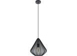 EGLO Hängeleuchte "Dolwen Hängelampe, Pendelleuchte, Esszimmerlampe Japanisch, E27, Lampe", schwarz, 1, Ø 33,5cm H: 110cm, 1 Stk., Leuchten, Hängeleuchte - H110 x Ø33,5 cm - schwarz - 1X40W exkl., Hängeleuchte