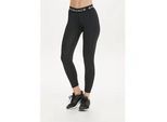Lauftights ENDURANCE "Power", Damen, Gr. 44, EURO-Größen, schwarz, 90% Polyester, 10% Elasthan, unifarben, Hosen, mit extra hohem Hüftbund