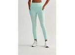 Trainingstights BESHAPED "Lift Me Up", Damen, Gr. S, US-Größen, grün, 90% Nylon, 10% Elasthan, unifarben, lang, Hosen, mit atmungsaktiver Eigenschaft