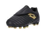 Fußballschuh LOTTO "MILANO 700 AGM JR S", Herren, Gr. 28, gold (schwarz, goldfarben), Lederimitat, Schuhe Fußballschuh, im ausgeklügelten Design ideal für Kunstrasen