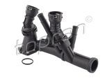 TOPRAN Thermostatgehäuse 117 026 vormontiert für SKODA VW SEAT CUPRA AUDI PORSCHE VAG 04L121071E 04L121026AH 04L121026AE