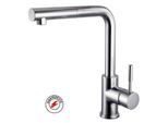 AqvaZone AqvaKitchen Spültischarmatur 082160750 chrom, Niederdruck, mit Geschirrbrause