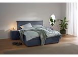 Boxbett S.OLIVER "Alissia inkl. Bettkasten und Topper- frei im Raum stellbar", denim, blau, B:158cm L:206cm, Komplettbetten, wahlweise mit Bonnell- oder TTFK-Matratze in H2, H3 o. H4 erhältlich