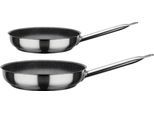 Pfannen-Set GSW "Le Chef PROFILE", silber (silberfarben, schwarz), Ø:28cm, Pfannen, Induktion