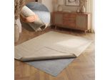 Teppichunterlage VIKOSA "Prove", grau, B:160cm H:2mm L:225cm, Filz, Teppichunterlagen, Teppichunterlage, Rutschfest, Anti-Slip-Matte, Teppichstop, Antirutsch, Zuschneidbar