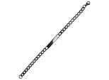 Armband ADELIA´S "Unisex Armband – Panzerarmband aus Edelstahl 19 cm", schwarz, Armbänder, Damen, 19cm, Edelstahl, Armband, Geschenkidee: zeitlos und vielseitig
