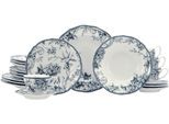 Kombiservice CREATABLE "Adelaide, Service 20-tlg.", weiß (blau), 20, Porzellan, Geschirr-Sets, Kombiservice, Nostalgischer Vintage Dekor, Elegante Form