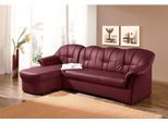 Ecksofa DOMO COLLECTION "Papenburg, zeitlose Rückensteppung, elegante Formensprache, L-Form", rot, B:235cm H:84cm T:140cm, Kunstleder SOFTLUX;Luxus-Microfaser (100% Polyester);Struktur ( 90% Polyester, 10% Polyacryl);Microfaser PRIMABELLE (100% Polyester), Sofas, Ecksofa, in großer Farbvielfalt, wahlweise mit Bettfunktion