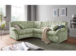 Ecksofa DOMO COLLECTION "Bahia, zeitlos und elegant, bequeme Armlehnen, L-Form", grün, B:256cm H:91cm T:200cm, Luxus-Microfaser (100% Polyester), mit Muster;Struktur (100% Polyester), Sofas, Ecksofa, Microfaser MELROSE, mocca