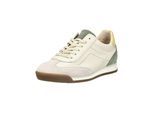 Sneaker GABOR "Gabor Sneaker Leder", Damen, Gr. 38, beige, grün, Leder, Schuhe Sneaker