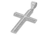Kettenanhänger ADELIA´S "Damen Anhänger – Kreuz Kreuzanhänger aus 925 Silber mit Zirkonia", silber, Schmuckanhänger, Damen, Silber 925 (Sterlingsilber), Kettenanhänger, Geschenkidee: zeitlos und vielseitig