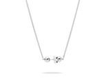 Kette mit Anhänger LIEBESKIND BERLIN "Schmuck Geschenk Edelstahl Halskette Steel Ball", silberfarben, Halsketten, Damen, Edelstahl, L: 43 B: 2,2mm, B:2,2mm