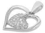 Kettenanhänger ADELIA´S "Damen Anhänger – Herz Herzanhänger aus 925 Silber mit Zirkonia", silber, Schmuckanhänger, Damen, Silber 925 (Sterlingsilber), Kettenanhänger, Perfekt als Geschenk zum Weihnachten