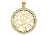 Kettenanhänger ADELIA´S "zeitloser Schmuck Anhänger aus 925 Sterling Silber", gold, Schmuckanhänger, Damen, Silber 925 (Sterlingsilber), Kettenanhänger