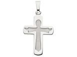 Kreuzanhänger JOBO "Anhänger Kreuz Osterkreuz 22 mm", silber 925, Schmuckanhänger, Damen, Silber 925 (Sterlingsilber), 925 Silber rhodiniert