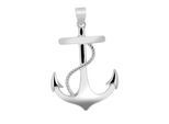 Kettenanhänger ADELIA´S "hochwertiger Anker Anhänger aus 925 Sterling Silber", silber, Schmuckanhänger, Damen, Silber 925 (Sterlingsilber), Kettenanhänger