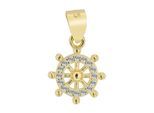 Kettenanhänger ADELIA´S "zeitloser Schmuck Anhänger aus 925 Sterling Silber", gold, Schmuckanhänger, Damen, Silber 925 (Sterlingsilber), Kettenanhänger