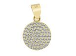 Kettenanhänger ADELIA´S "eleganter Schmuck Anhänger aus 925 Sterling Silber", gold, Schmuckanhänger, Damen, Silber 925 (Sterlingsilber), Kettenanhänger